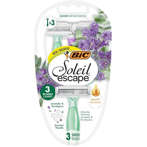 Bic Soleil Escape lavander ženski brijač sa 3 oštrice, 3 kom Cene