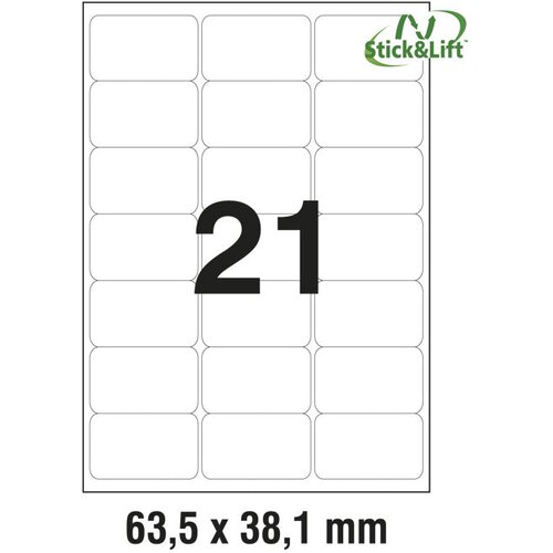  ETIKETE ILK 63,5X38,1MM ODLJEPLJIVE PK25L ZWECKFORM L6023REV-25 Cijene