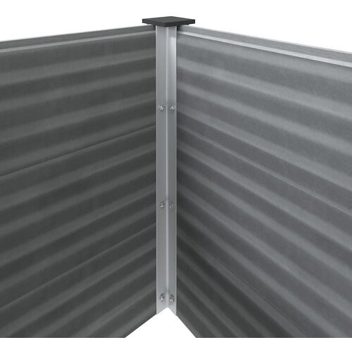  Vrtna Posuda za Sadnju WPC 150x100x91 cm Siva Slike