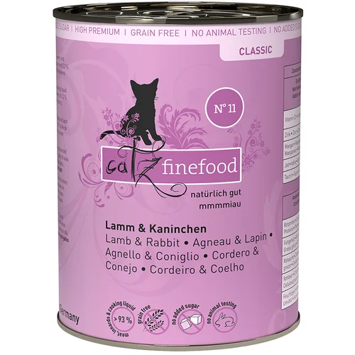 catz finefood Ekonomično pakiranje konzerve 24 x 400 g - Janjetina i kunić