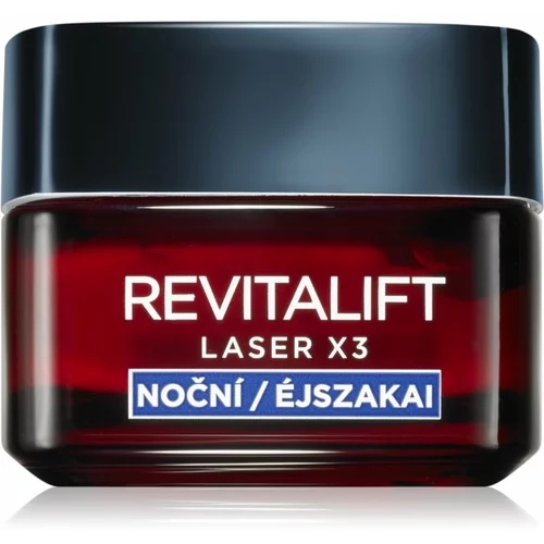 L´Oréal Paris Revitalift Laser X3 noćna krema za regeneraciju protiv starenja lica 50 ml