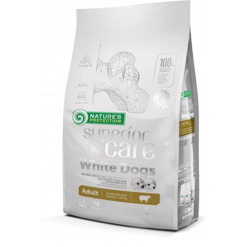 Nature's Protection suva hrana za pse bele dlake small and mini adult lamb 4kg Slike