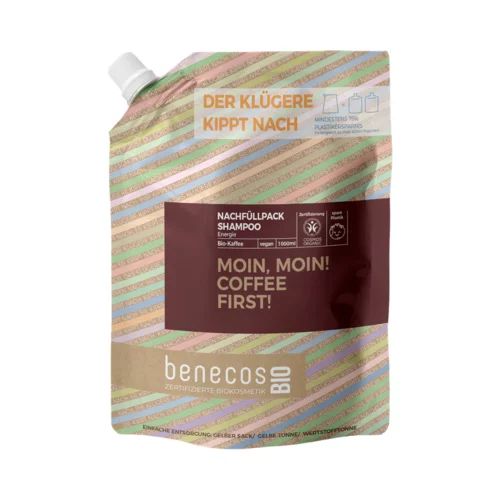 Benecos benecosBIO energičen šampon "Moin Moin! Coffee First!" - 1.000 ml