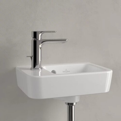 Villeroy Boch 43423601 O.Novo 36 x 25 cm keramični umivalnik z odprtino za armaturo leva izvedba Slike