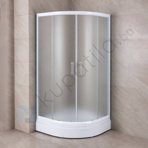 Tu&amp;scaron; kabina polukružna sa kadom 80cm Mat Rocco Slike