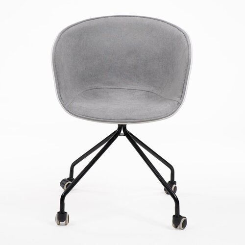 ITALIAN DESIGN CUTE WHEELS GREY STOL 56CM*56CM*81CM*SH46, (21300032) Slike