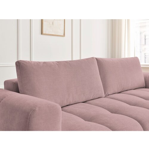 Bobochic Paris Ružičasta sklopiva/s prostorom za odlaganje sofa 251 cm Fuji &amp;ndash; Slike