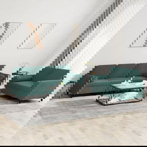 vidaXL 2-dijelni set sofa s jastucima tamnozeleni baršunasti Cijene