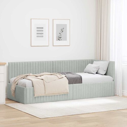  Kutni okvir kreveta Svijetlo siva 80 cm x 200 cm Bar&scaron;un Cijene