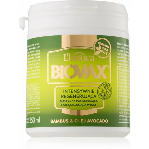 L´Biotica Biovax Bamboo & Avocado Oil regenerirajuća maska za kosu 250 ml