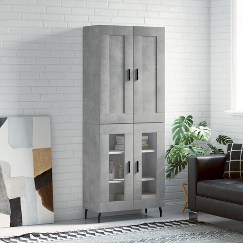  Visoka komoda siva betona 69,5x34x180 cm od konstruiranog drva Cijene