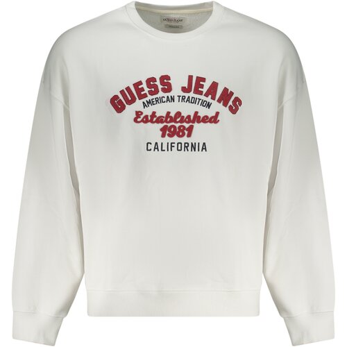 Guess Jeans SWEATSHIRT WITHOUT ZIP MEN WHITE Slike