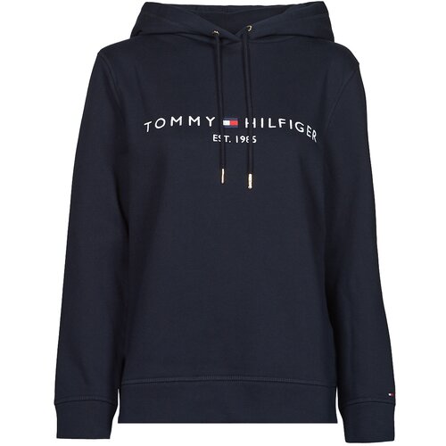 Tommy Hilfiger Puloverji HERITAGE HILFIGER HOODIE LS Modra Slike