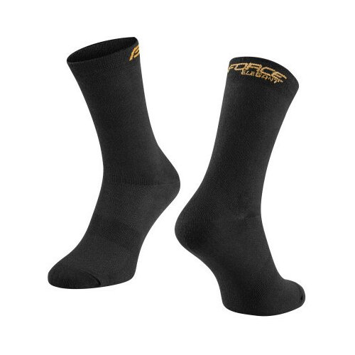 Force čarape elegant duge, crno-zlatne s-m / 36-41 ( 9009141 ) Slike
