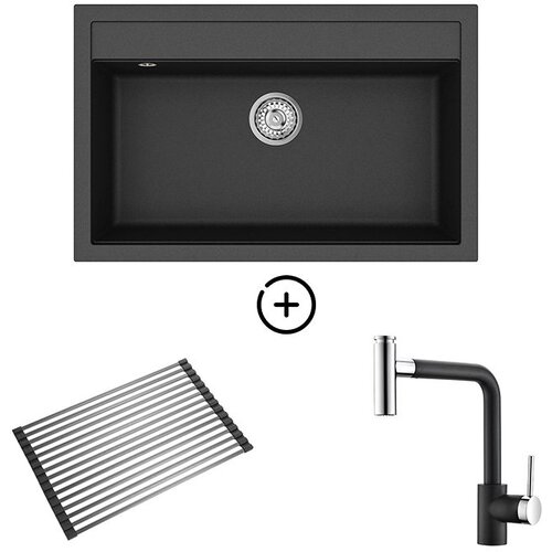  Set Quadro SQQ103W + slavina Dolus Black metallic Cijene