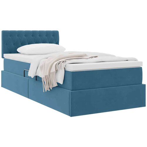  Krevet s od storage s madracem Tamno plava 90 x 200 cm Bar&amp;scaron;un Slike
