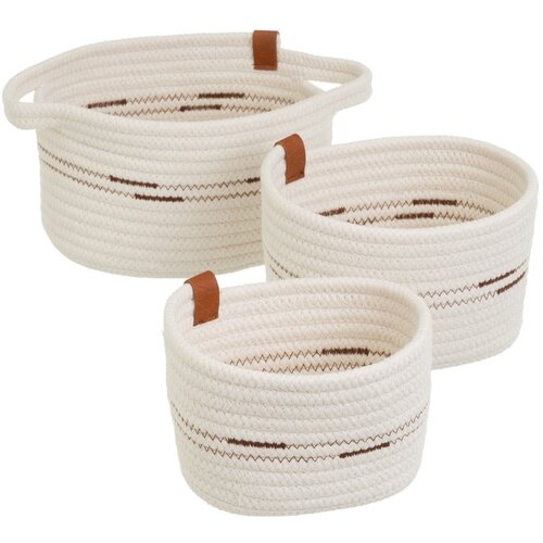 Casa Selecci&amp;oacute;n Tekstilne ko&amp;scaron;are u setu 3 kom 30x18x14 cm &amp;ndash; Slike