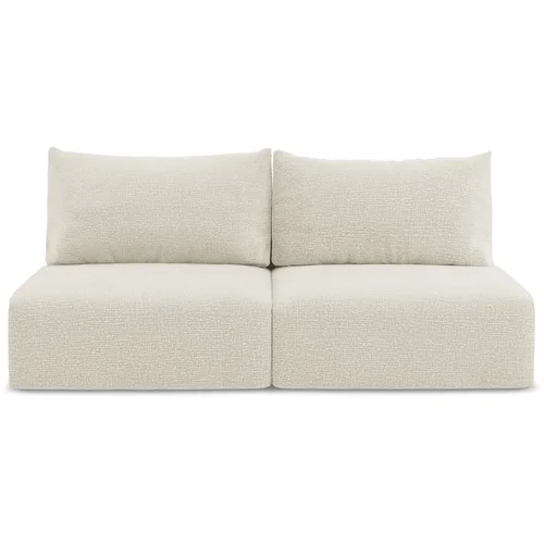 Makamii Krem sklopiva/s prostorom za odlaganje sofa 216 cm Kalena –