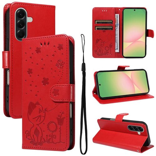 SUNSKY Eleganten ovitek etui za Samsung A57, Mucek, Rdeč Cene