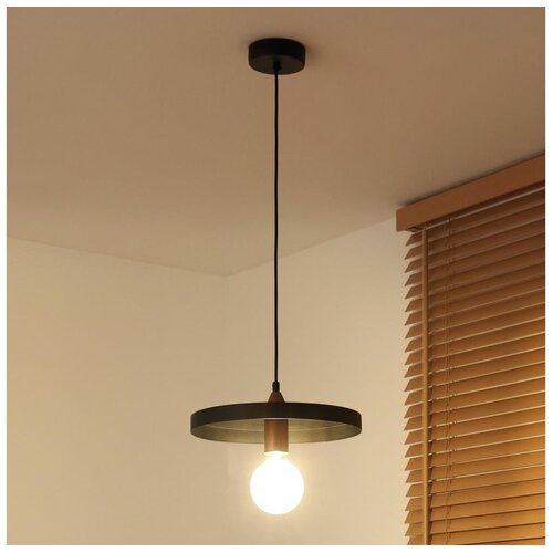  Duolla - Visilica na sajli IRONLINE 1xE27/15W/230V prečnik 30 cm crna/bakarna Cene