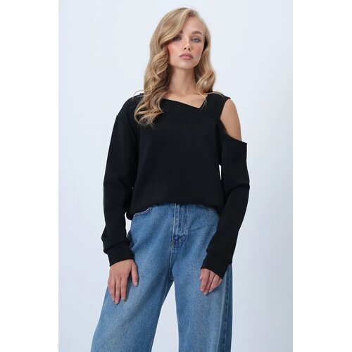 Trend Alacati Stili Ženska bluza Alc-X14574, Crna Cene