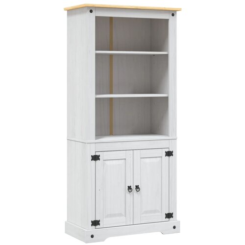 The Living Store Kredenca mehiška borovina Corona Range bela 80x40x170 cm - Odstavna Omara, (21430840) Cene