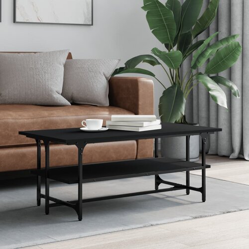  Stolić za kavu crni 100 x 50 x 40 cm konstruirano drvo Cene