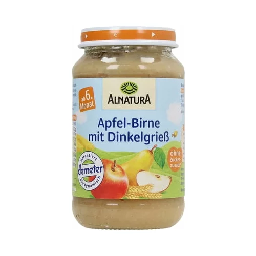 Alnatura Bio otroška hrana - jabolko, hruška in pirin zdrob