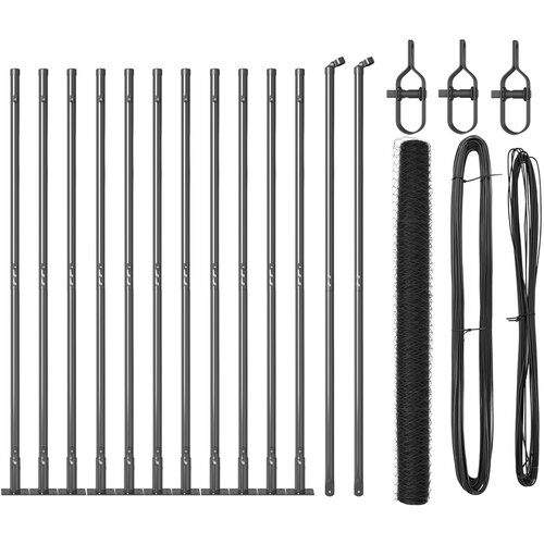 vidaXL Set Ograde Set od 2 Siva Čelik 25 x 1,5 m Izdržljivo Cijene