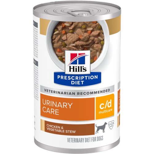 Hill&amp;rsquo;s Prescription Diet dog veterinarska dijeta C/D Multicare Stew &amp;ndash; Piletina i povrće 354g Slike