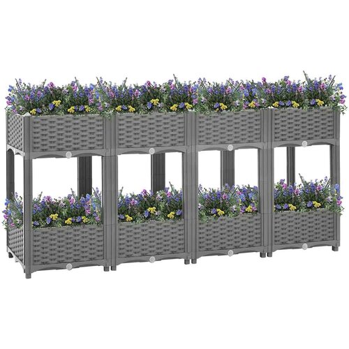  Povi&amp;scaron;ena gredica 160x40x71 cm od polipropilena Slike