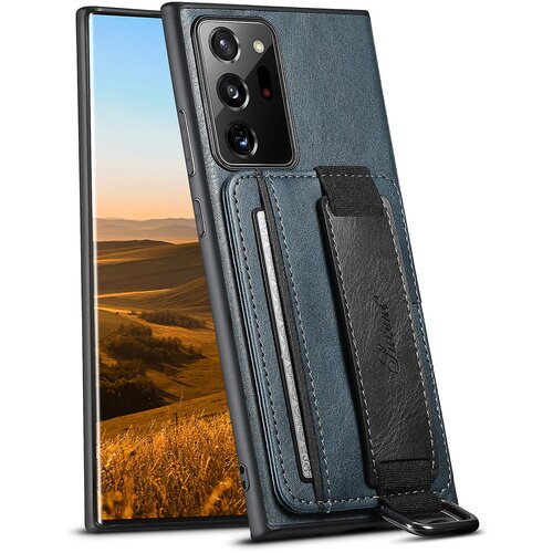 INORCO SUTENI H13 za Samsung Galaxy Note20 Ultra/Note20 Ultra 5G etui z držalom za kartice, usnjen ovitek za telefon PC+TPU s stojalom in trakom za roko, (22033517) Slike
