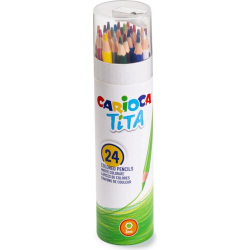 Carioca Tita Colored Pencil + Sharpener - 24 kos. Cene