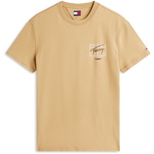 Tommy Jeans Majica bež / črna / bela Slike