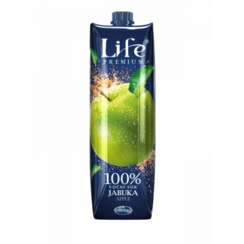 Nectar life premium 100% voćni sok jabuka 1L tetra brik Slike