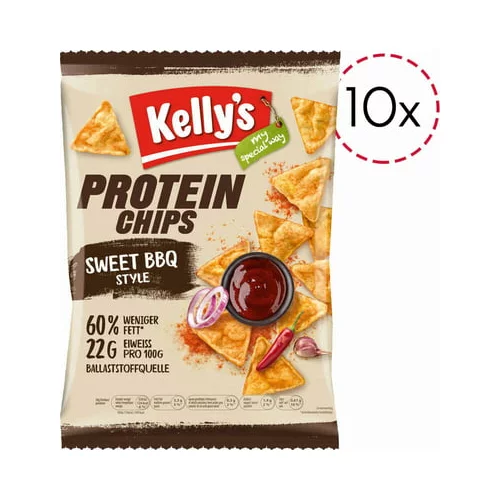 Kelly's Protein Chips Sweet Rips Style - 10 kosov