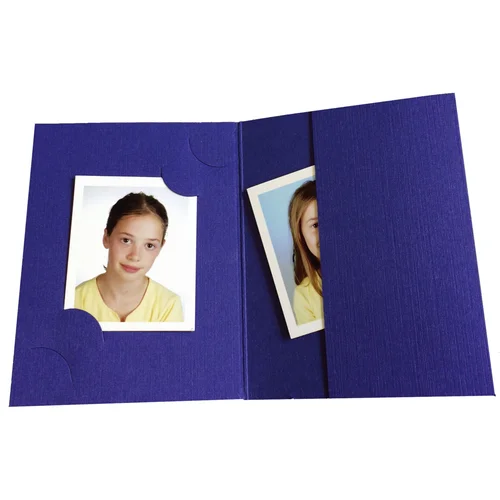 DAIBER 1x100 Folders , blue for passport pictures, 3 sizes