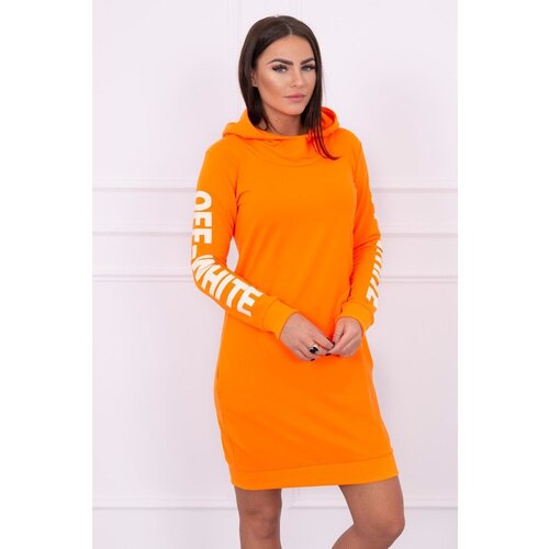Kesi Dress off White orange neon Slike