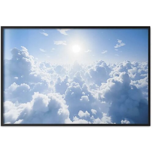  Plakat Heavenly Peace: Warm Sun Rays 90x60 Crni okvir Slike