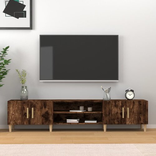 TV ormarić boja dimljenog hrasta 180x31,5x40 konstruirano drvo Cene