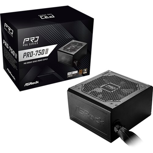 AsRock PSU 750W Bronze, Pro80PLUS, 120mm fan, ATX 3.1PCIe 5.1 Cijene