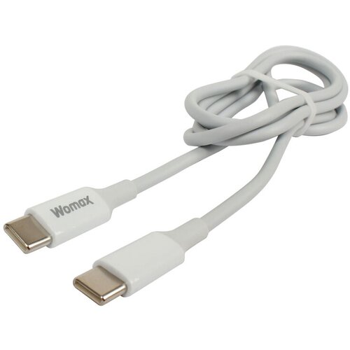 Womax USB kabl, Tip C na Tip C, 30 W, 1 m, Beli Slike