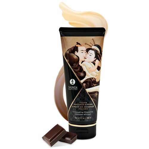 krema za masažu sa ukusom čokolade shunga kissable massage cream chocolate Slike