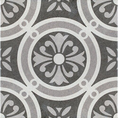 Classic Gres ploščica Vintage (25 x 25 cm, črna/siva/bela, glazirana, R9) Cene