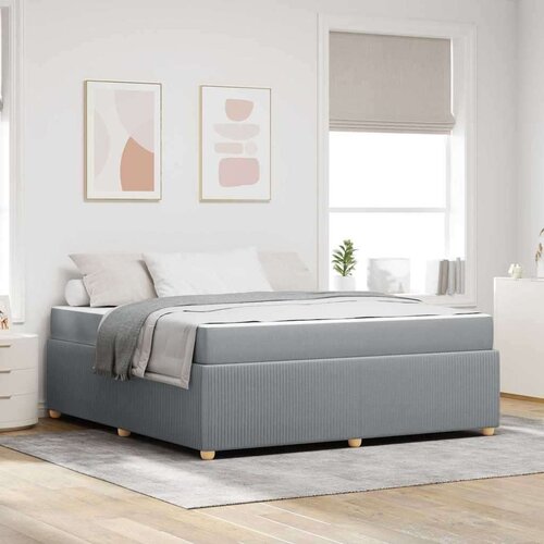 VidaXL krevetna konstrukcija Ostalo Svjetlosiva 180 x 200 cm tkanina Slike