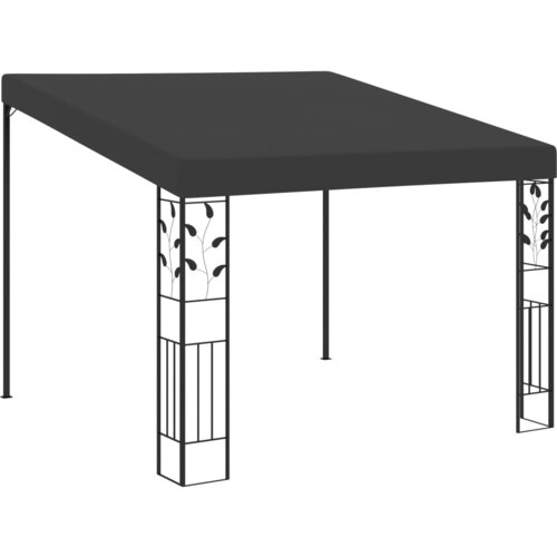 vidaXL Paviljon za namestitev na steno 3x3x2,5 m antraciten Cene