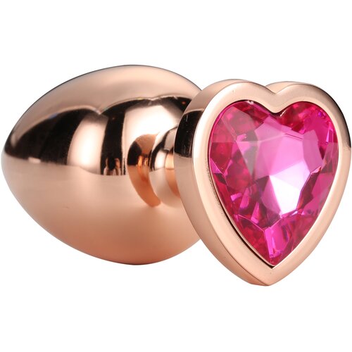 SuperLove Heart Anal Jewel Rose Gold-Rose Small Slike