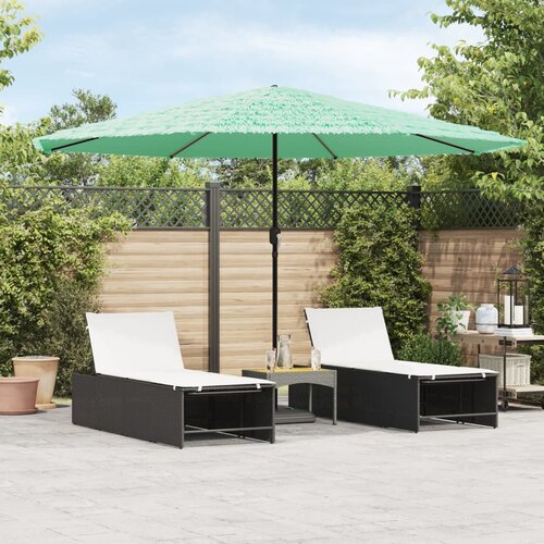  Vrtni suncobran s drvenim stupom zeleni 388x388x248 cm Cene