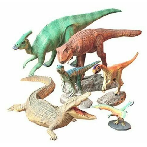 Tamiya model kit dinosaur - mesozoic creatures set diorama Cene