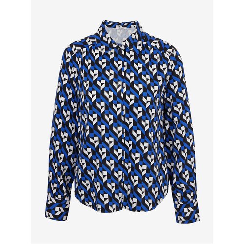 Orsay Black-Blue Ladies Patterned Blouse - Ladies Slike
